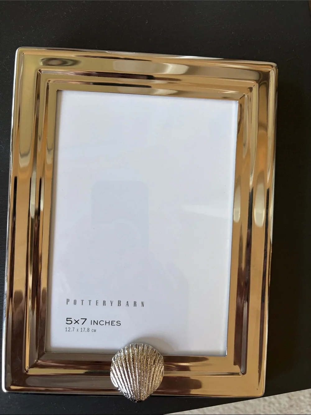Pottery Barn Silver Shell Accent 5x7 Frame